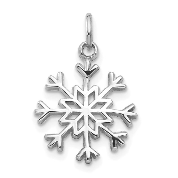 14k White Gold Snowflake Charm,All Products : American Fashion Style Bags On Sale